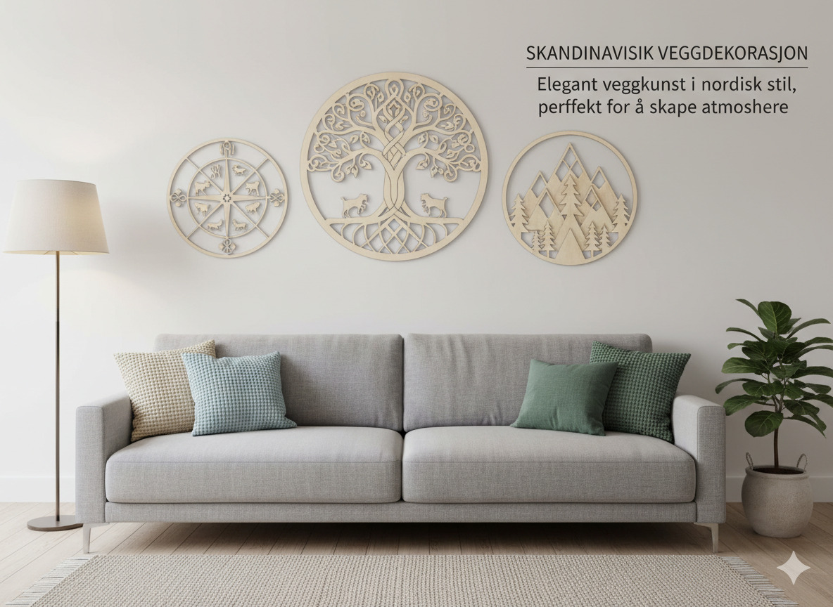 Skandinavisk veggdekorasjon